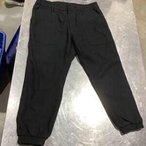 AJ Armani Jeans Men's Black Wool Jogger Pants